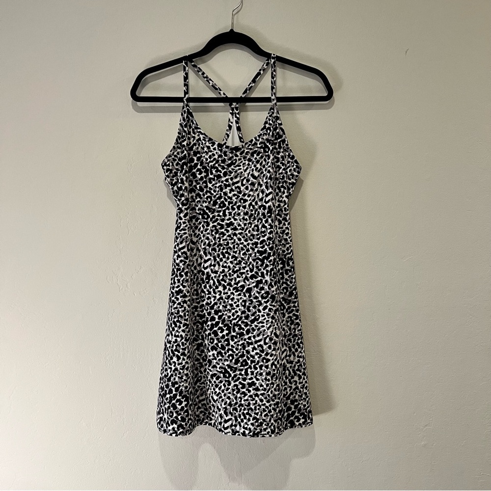 Leopard Print Outdoor Voices Excercise Dress